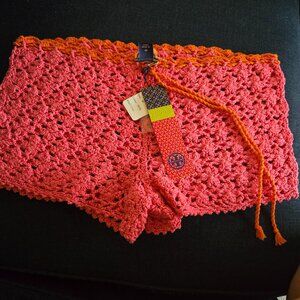 Tory burch crochet shorts